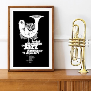 Reprint of the Vintage 1971 Montreaux Jazz Festival Poster