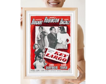 Reprint of the Vintage 1948 Movie Poster - Key Largo