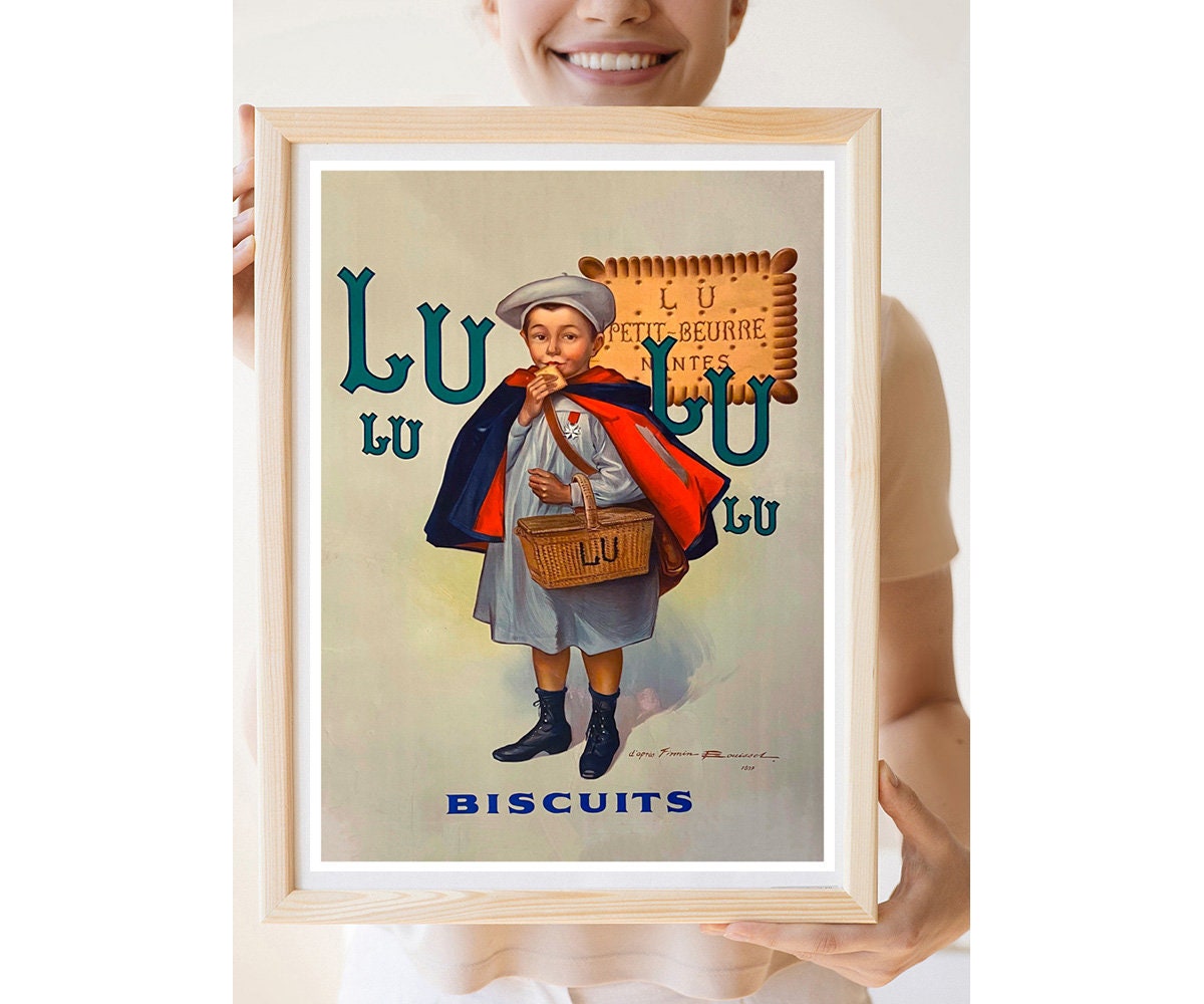 Reprint of a Vintage French Biscuit (cookie) Advertising Poster