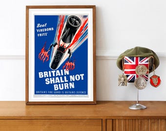 Reprint of a WWII US/Mexican Propaganda Poster Let's Fight for