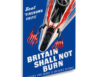 Reprint of a WWII Britsh Propaganda Poster - 