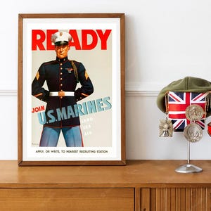 Reprint of a WWII US Marine Corp Reruitment Poster