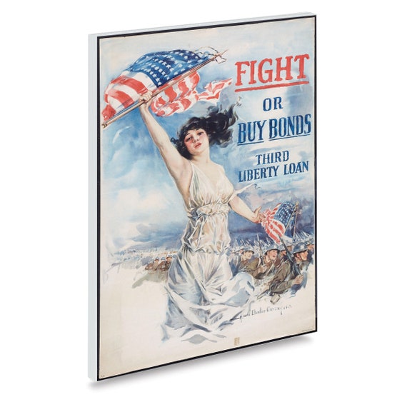 第一次世界大戦の戦時国債購入ポスターの復刻版 - Etsy 日本