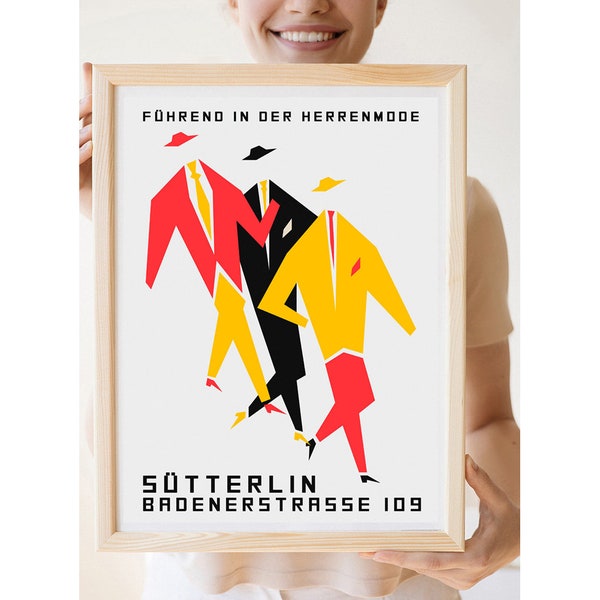 Reprint of a Vintage 1960s East German DDR Fashion Poster