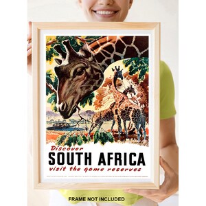Reimpresión del póster de viaje vintage - Discover South Africa