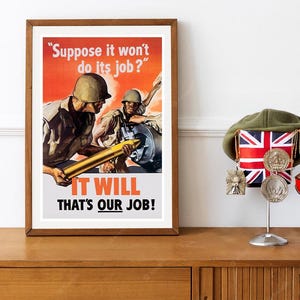 Reprint of a WWII US Army Recruting Poster - Artillery