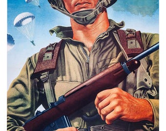 Reprint of a WWII US Army Recruitment Poster - Paratroopers - Etsy