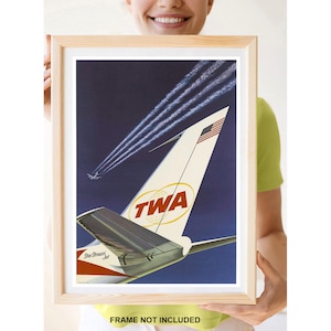Reprint of a Vintage TWA Travel Poster