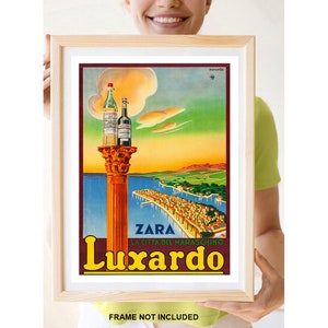 Reprint of a Vintage Travel Poster to Luxardo in Dalmatia, Croatia image 1