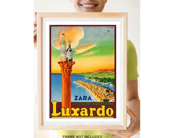 Reprint of a Vintage Travel Poster to Luxardo in Dalmatia, Croatia