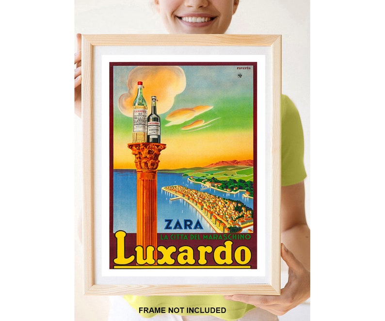 Reprint of a Vintage Travel Poster to Luxardo in Dalmatia, Croatia image 1