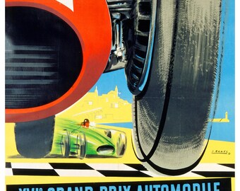 Programme Grand Prix de Monaco 1958 - Monaco Timbres