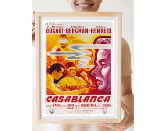 Reprint of the Vintage 1942 Movie Poster - Casablanca (French version)