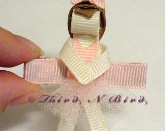 Ballerina Hair Clip Ribbon Sculpture Instruction Set