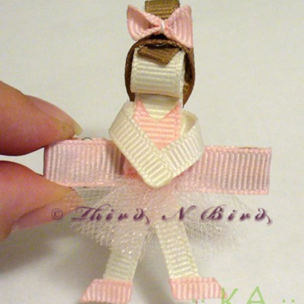 Ballerina Hair Clip Ribbon Sculpture Instruction Set