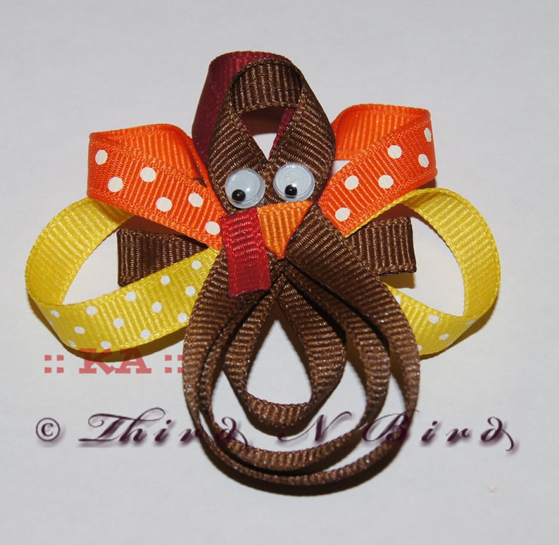 6 Pack Holiday Hair Clip Ribbon Sculpture Instruction Set Etsy