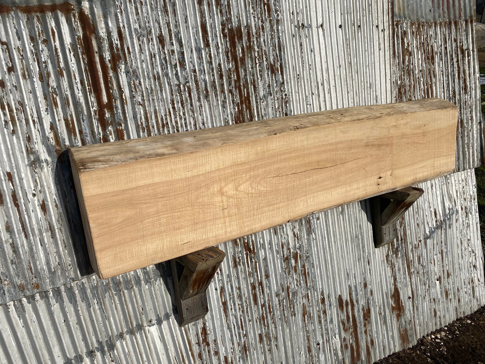 Beam 4781 Resawn Rustic Mantel Beam Maple Natural Kiln - Etsy