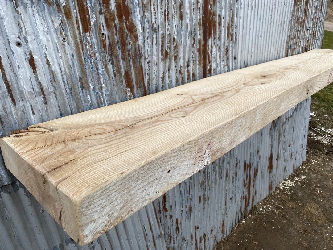 Beam 4850, Resawn Rustic Mantel Beam, Ash, Natural, Kiln Dried - Etsy