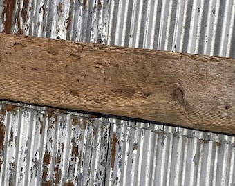 Rustic Floating Shelf, Reclaimed Barn Wood Beam, Distressed Fireplace Mantel, #4957