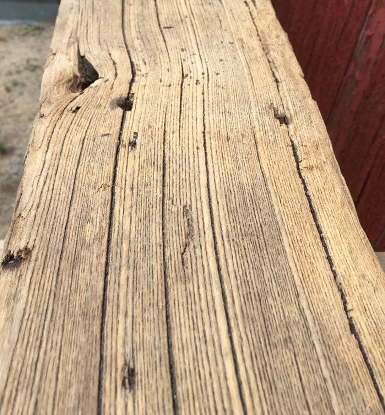Beam 1917 Antique Reclaimed Barn Wood Mantel Piece Hand Etsy