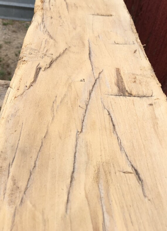 Beam 1916 Antique Reclaimed Barn Wood Mantel Piece Hand Etsy