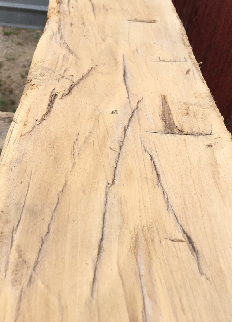 Beam 1916 Antique Reclaimed Barn Wood Mantel Piece Hand Etsy