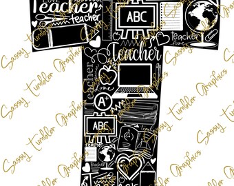 Teacher PNG, teaching PNG,tumbler images, Sublimation images, waterslide, digital download, Sublimation Design