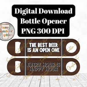 Blank Sublimation Template for Bartender Bottle Opener SVG Cut File Vector  Cricut Dxf Png Pdf Eps