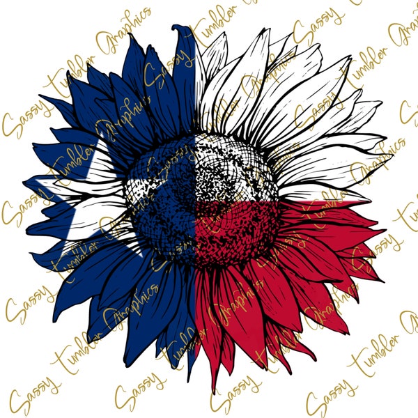 Bandera de Texas Sunflower PNG, gráficos digitales de tobogán acuático, gráficos de sublimación, archivos PNG, descarga digital