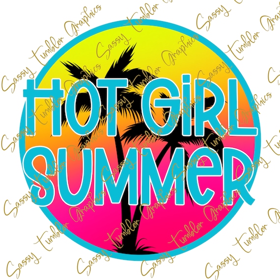 Hot Girl Summer PNG, waterslide digital graphics, sublimation graphics, Png files, digital download