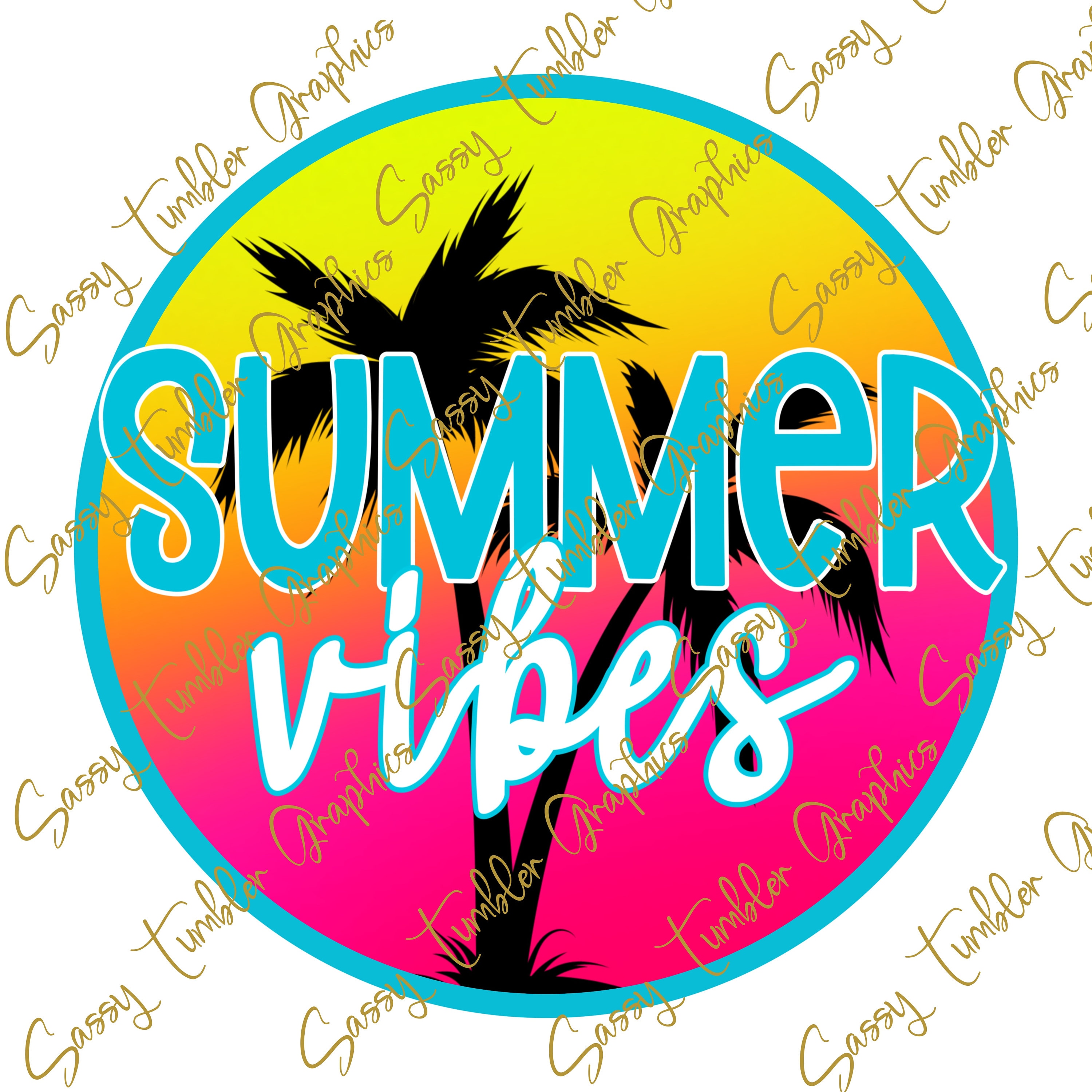 Summer Vibes PNG Waterslide Digital Graphics Sublimation - Etsy