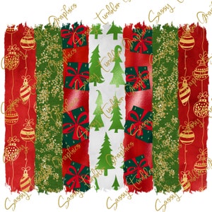 Christmas Brush Strokes Background PNG,sublimation, waterslide files, sublimation graphics, tumbler graphics