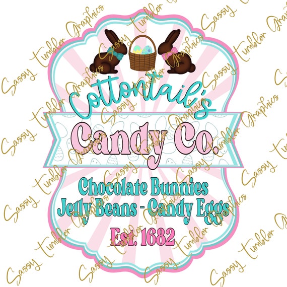 ORIGINAL DESIGNER Cottontail Candy Co. PNG Easter Png Easter - Etsy