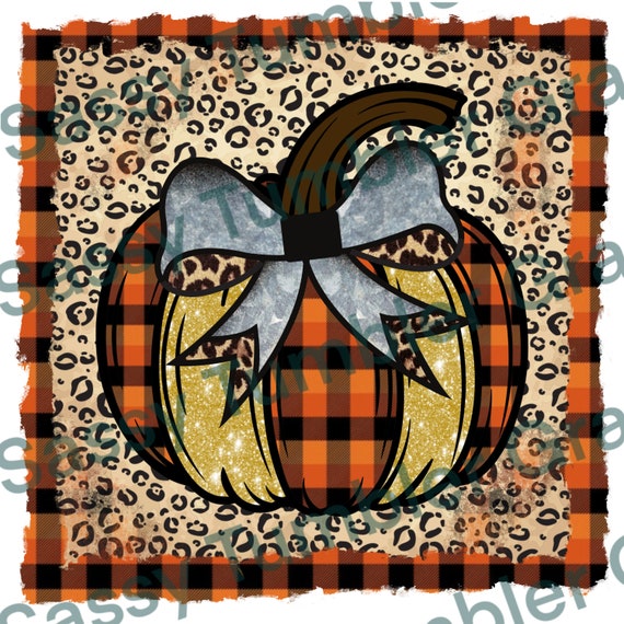Fall pumpkin PNG, Leopard, cheetah, glitter, waterslide digital graphics, sublimation graphics, PNG files, cheap png
