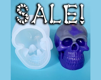 3D Skull Molds for Resin Skull Candle Molds Candle Molds for Candle Making Halloween Party Accessories Candy Molds,A 