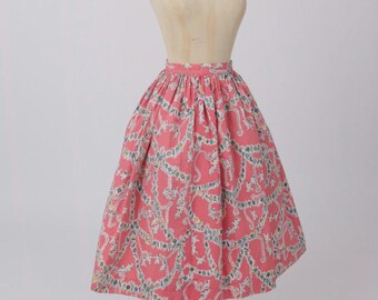 Emilio Pucci ヴィンテージ 総柄 キャミソール+スカート Vintage 1950s Original Tootal Emilio Pucci Design Novelty Cotton