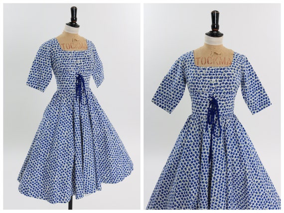Vintage 1950s original California Cottons floral p