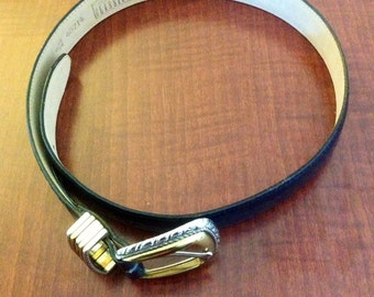 Disney Brighton Ladies Belt Brighton Disney Leather Womens Belt Brown Gold Hardware  main image 2