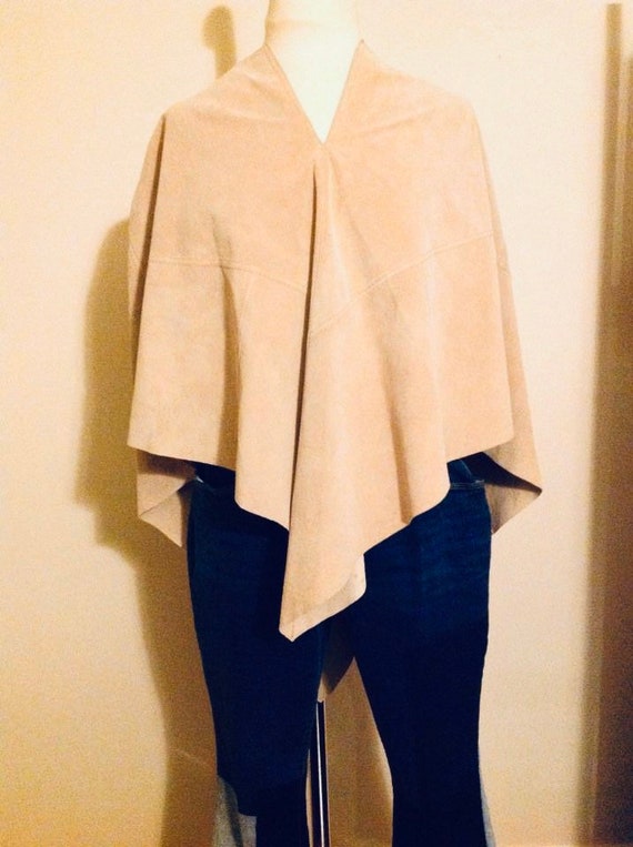 Suede Hobo vintage cape - image 2