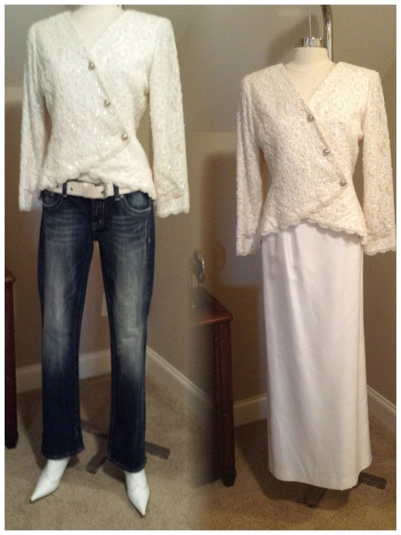 Sequence Top True Vintage Formal Two Piece Outfit - image 5