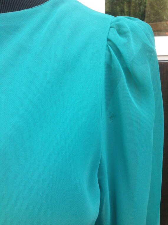 Pretty Chiffon Dress By Gobina  Vintage - image 3