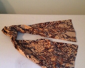 Brown Scarf Snake print era 1990's
