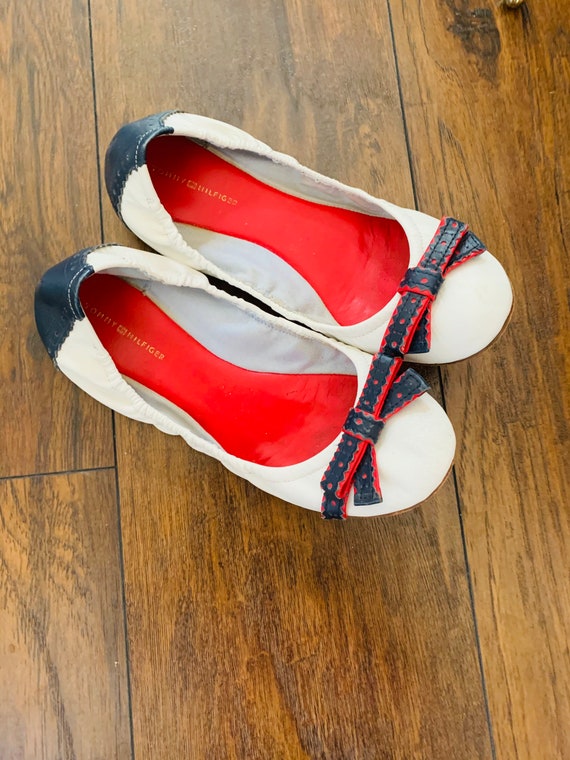 Tommy Hilfiger Flats  White, red & blue - image 4