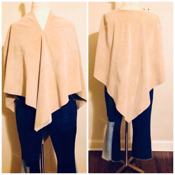 Suede Hobo vintage cape - image 10