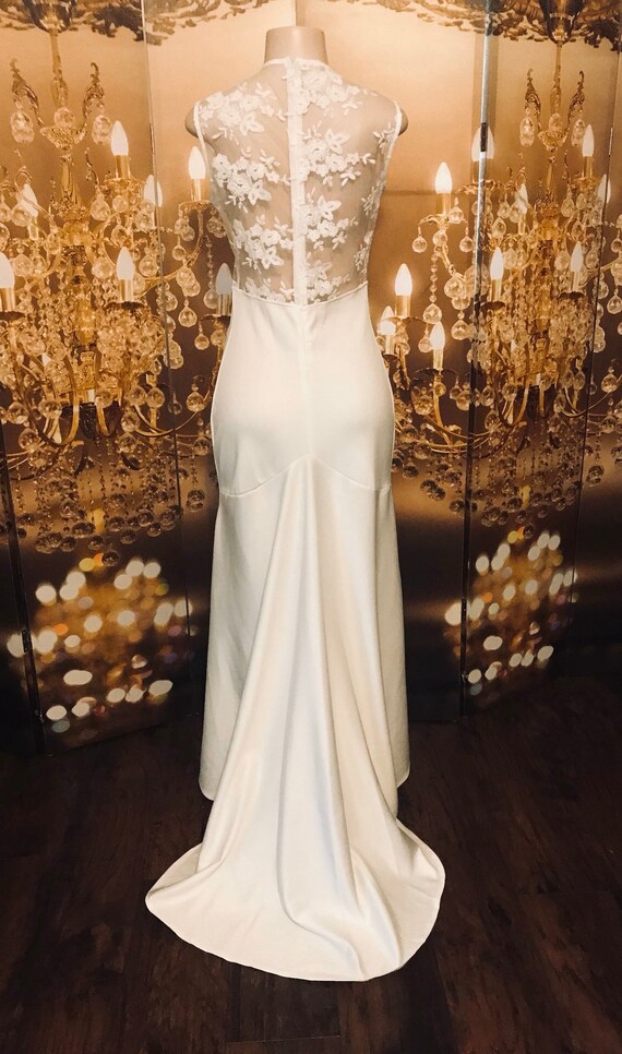 Simple but Elegant Long White Wedding Gown/ Dress - image 4