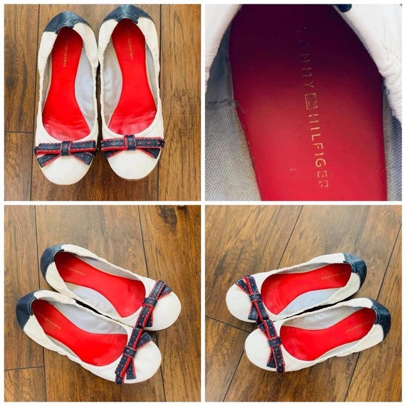 Tommy Hilfiger Flats  White, red & blue - image 1