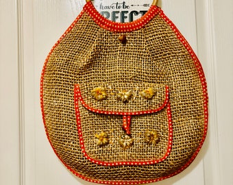 Bolso de paja vintage