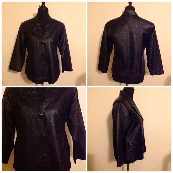 Black Leather Jacket - image 2