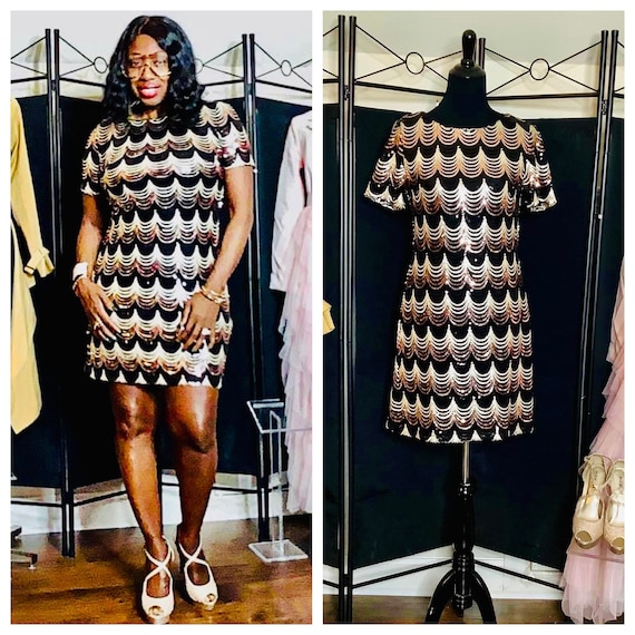 Sequins Dress Size 6 by Luxology Etsy
