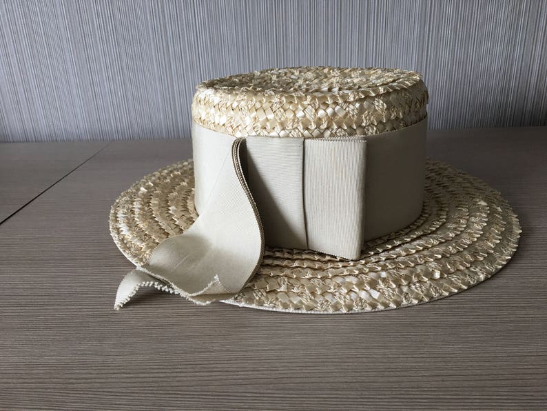 Vintage Straw Hat By Luci Ames Hand Craft